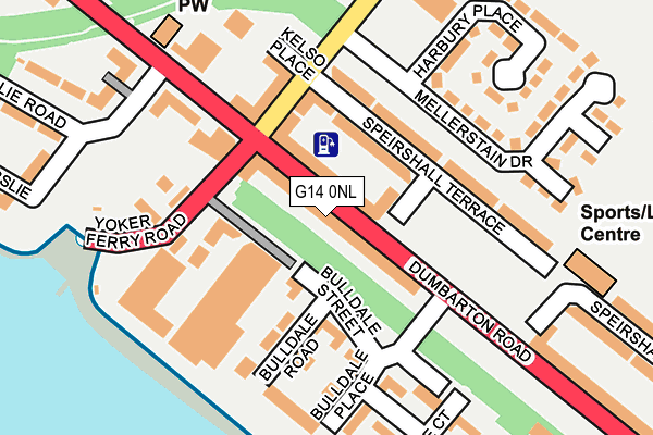 G14 0NL map - OS OpenMap – Local (Ordnance Survey)