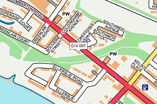 G14 0NT map - OS OpenMap – Local (Ordnance Survey)