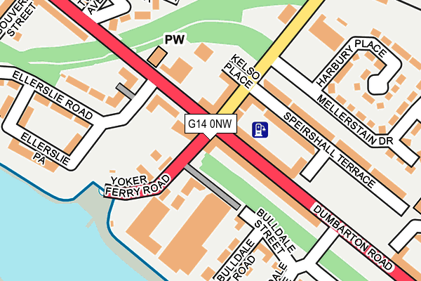 G14 0NW map - OS OpenMap – Local (Ordnance Survey)