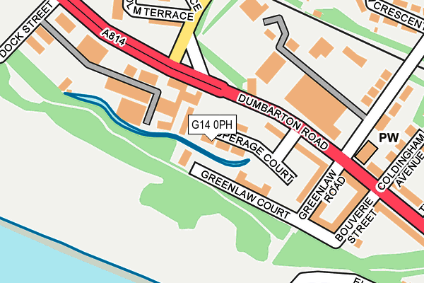 G14 0PH map - OS OpenMap – Local (Ordnance Survey)