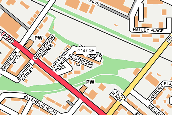 G14 0QH map - OS OpenMap – Local (Ordnance Survey)