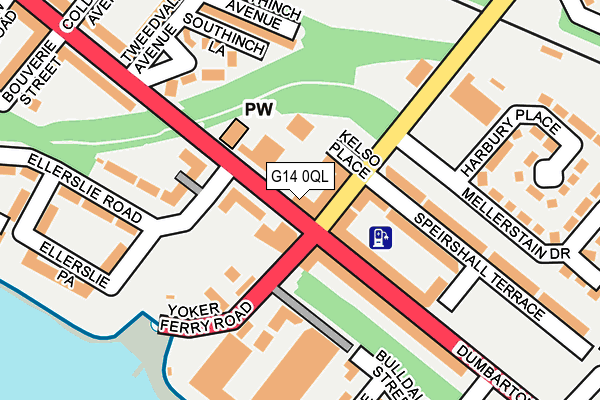 G14 0QL map - OS OpenMap – Local (Ordnance Survey)