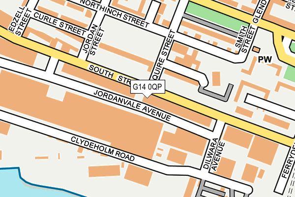 G14 0QP map - OS OpenMap – Local (Ordnance Survey)