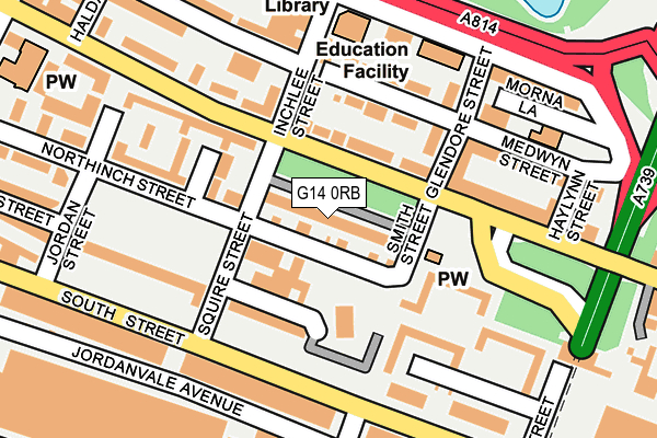 G14 0RB map - OS OpenMap – Local (Ordnance Survey)