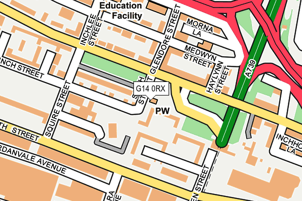 G14 0RX map - OS OpenMap – Local (Ordnance Survey)