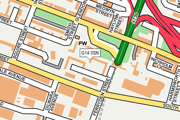 G14 0SN map - OS OpenMap – Local (Ordnance Survey)