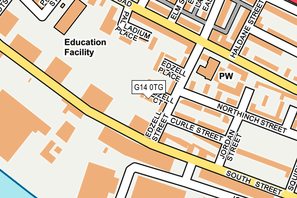 G14 0TG map - OS OpenMap – Local (Ordnance Survey)