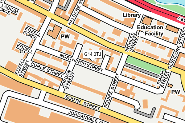 G14 0TJ map - OS OpenMap – Local (Ordnance Survey)