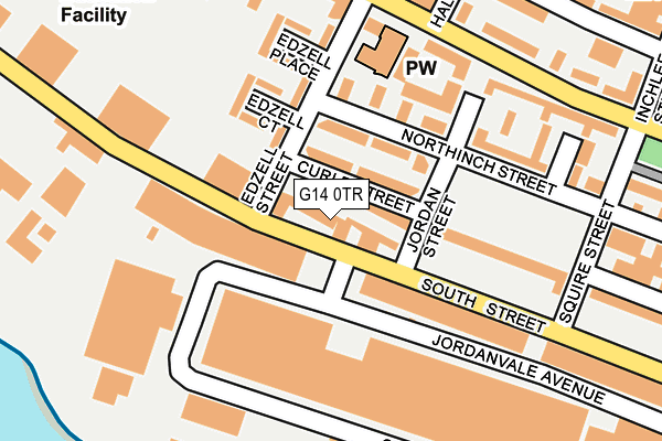 G14 0TR map - OS OpenMap – Local (Ordnance Survey)