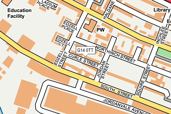 G14 0TT map - OS OpenMap – Local (Ordnance Survey)