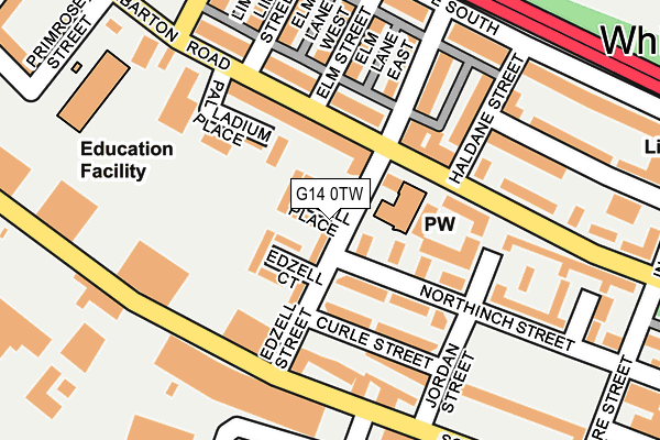 G14 0TW map - OS OpenMap – Local (Ordnance Survey)