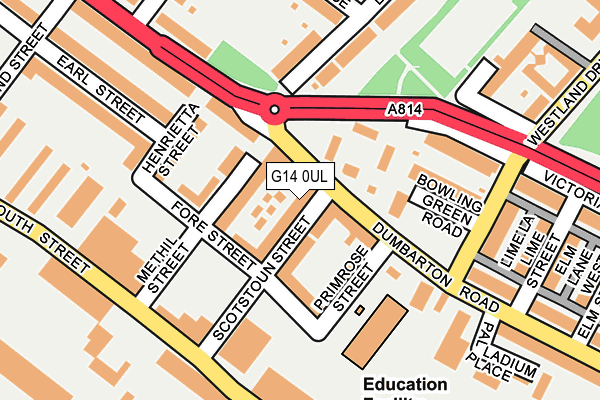 G14 0UL map - OS OpenMap – Local (Ordnance Survey)