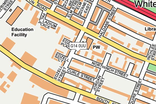 G14 0UU map - OS OpenMap – Local (Ordnance Survey)