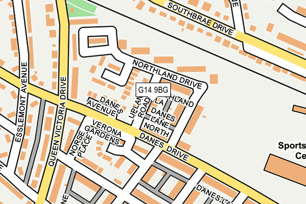 G14 9BG map - OS OpenMap – Local (Ordnance Survey)