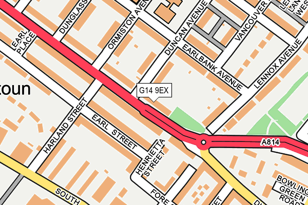 G14 9EX map - OS OpenMap – Local (Ordnance Survey)