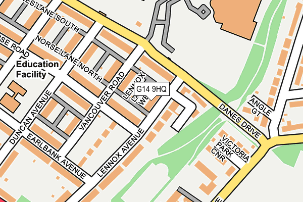 G14 9HQ map - OS OpenMap – Local (Ordnance Survey)