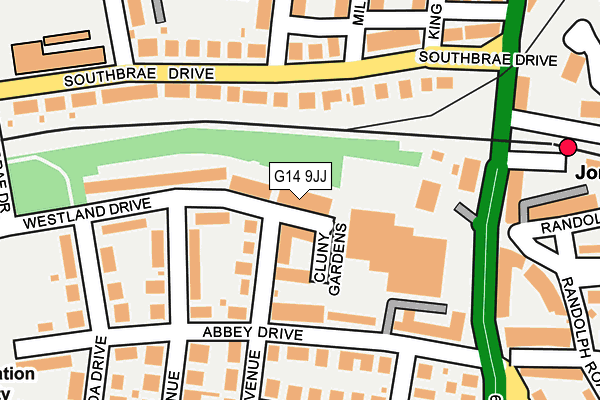 G14 9JJ map - OS OpenMap – Local (Ordnance Survey)