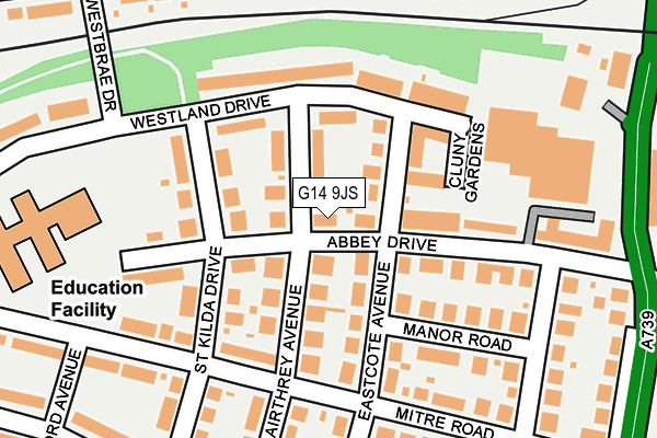 G14 9JS map - OS OpenMap – Local (Ordnance Survey)