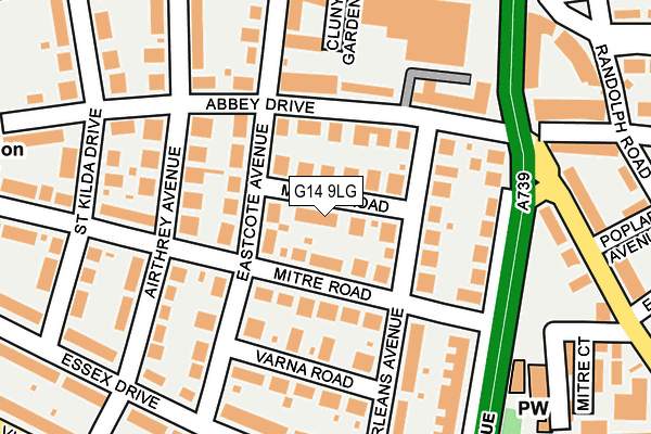 G14 9LG map - OS OpenMap – Local (Ordnance Survey)