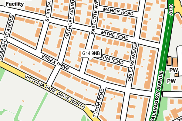 G14 9NB map - OS OpenMap – Local (Ordnance Survey)