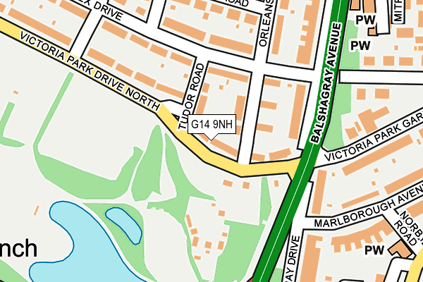G14 9NH map - OS OpenMap – Local (Ordnance Survey)