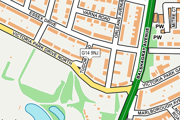 G14 9NJ map - OS OpenMap – Local (Ordnance Survey)