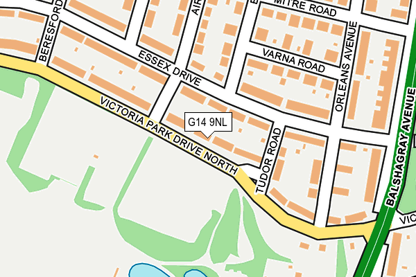 G14 9NL map - OS OpenMap – Local (Ordnance Survey)