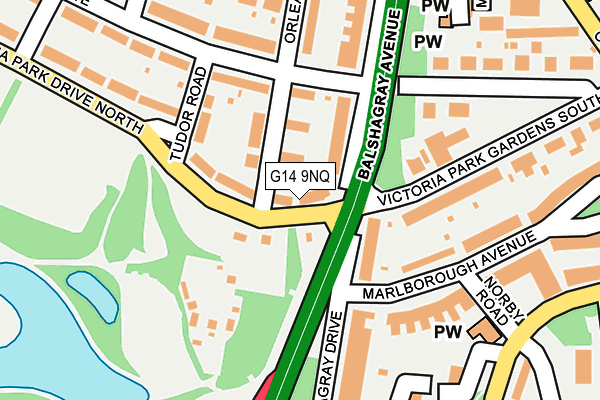 G14 9NQ map - OS OpenMap – Local (Ordnance Survey)