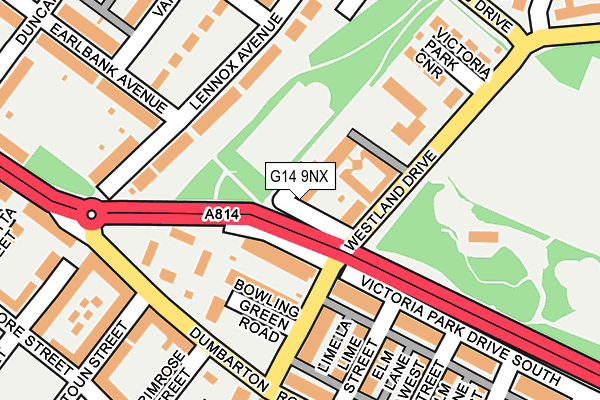 G14 9NX map - OS OpenMap – Local (Ordnance Survey)