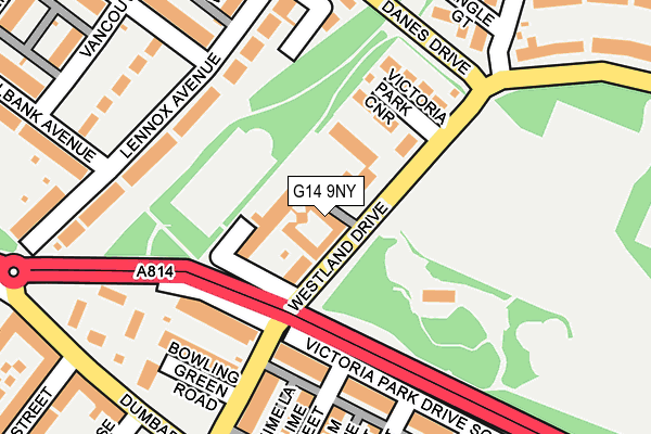 G14 9NY map - OS OpenMap – Local (Ordnance Survey)