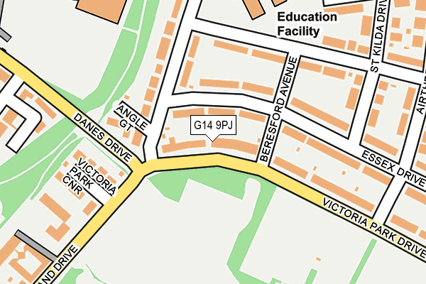 G14 9PJ map - OS OpenMap – Local (Ordnance Survey)