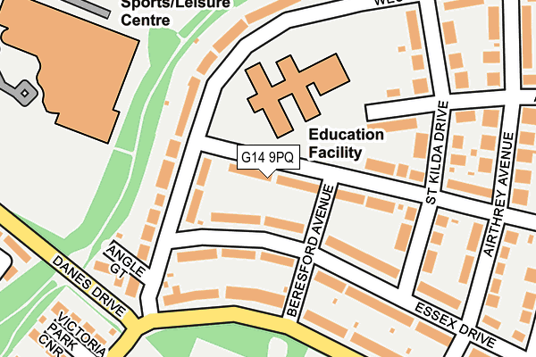 G14 9PQ map - OS OpenMap – Local (Ordnance Survey)
