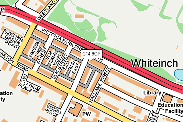 G14 9QP map - OS OpenMap – Local (Ordnance Survey)