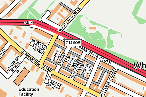 G14 9QR map - OS OpenMap – Local (Ordnance Survey)