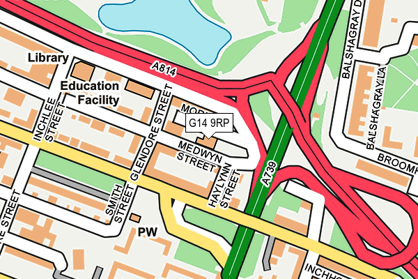 G14 9RP map - OS OpenMap – Local (Ordnance Survey)