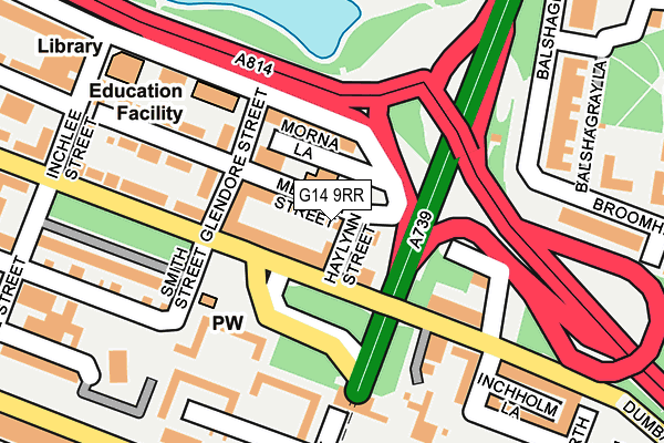 G14 9RR map - OS OpenMap – Local (Ordnance Survey)