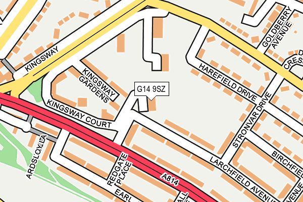 G14 9SZ map - OS OpenMap – Local (Ordnance Survey)