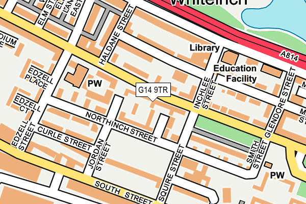 G14 9TR map - OS OpenMap – Local (Ordnance Survey)