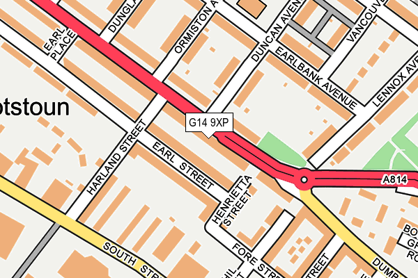 G14 9XP map - OS OpenMap – Local (Ordnance Survey)