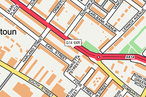 G14 9XR map - OS OpenMap – Local (Ordnance Survey)