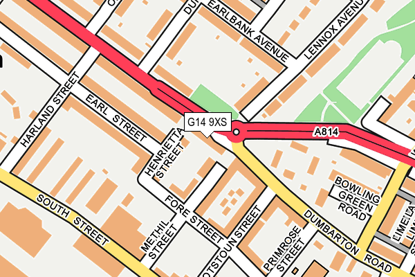 G14 9XS map - OS OpenMap – Local (Ordnance Survey)