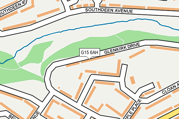 G15 6AH map - OS OpenMap – Local (Ordnance Survey)