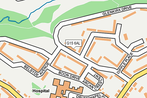 G15 6AL map - OS OpenMap – Local (Ordnance Survey)