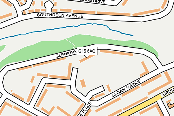 G15 6AQ map - OS OpenMap – Local (Ordnance Survey)