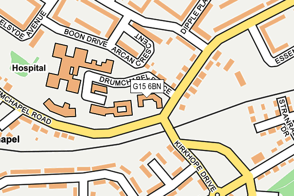 G15 6BN map - OS OpenMap – Local (Ordnance Survey)