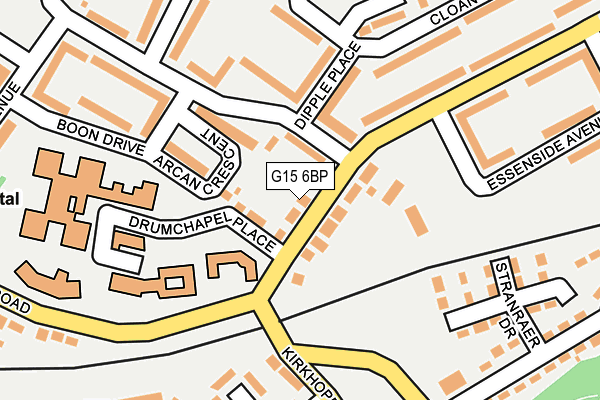 G15 6BP map - OS OpenMap – Local (Ordnance Survey)
