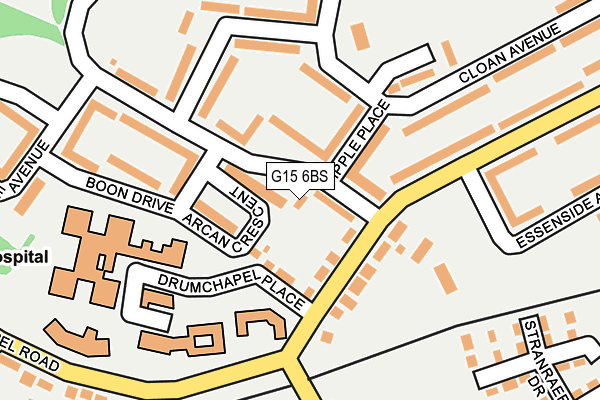 G15 6BS map - OS OpenMap – Local (Ordnance Survey)