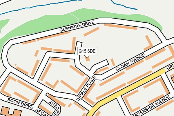 G15 6DE map - OS OpenMap – Local (Ordnance Survey)