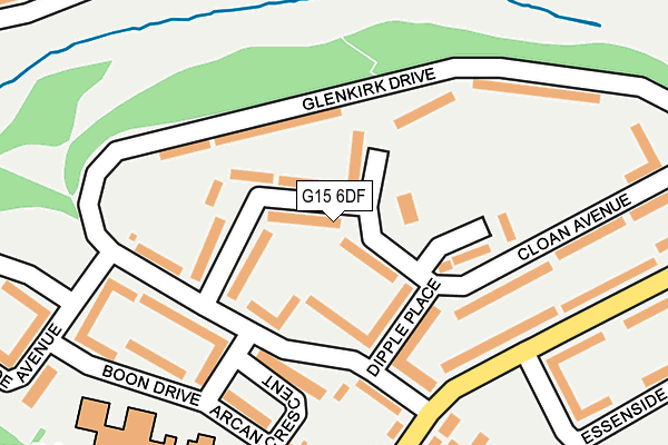 G15 6DF map - OS OpenMap – Local (Ordnance Survey)