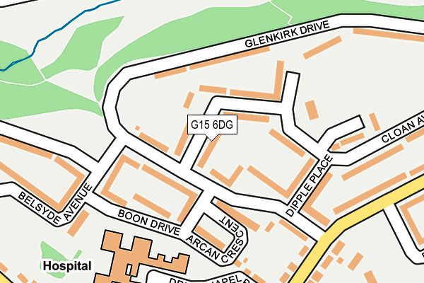 G15 6DG map - OS OpenMap – Local (Ordnance Survey)